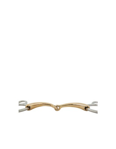 BR Single Jointed Three Ring Gag Soft Contact 12 mm Ø Centre Ring 70 mm