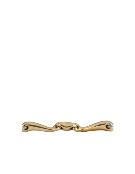 BR Double Jointed Loose Ring Snaffle Slightly Curved Soft Contact 16 mm
