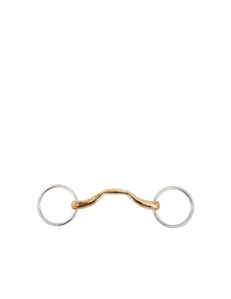 BR Mullen Mouth Loose Ring Snaffle Soft Contact 16 mm