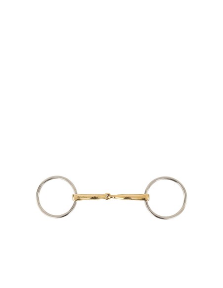 BR Single Jointed Loose Ring Snaffle Soft Contact Magic System 16 mm