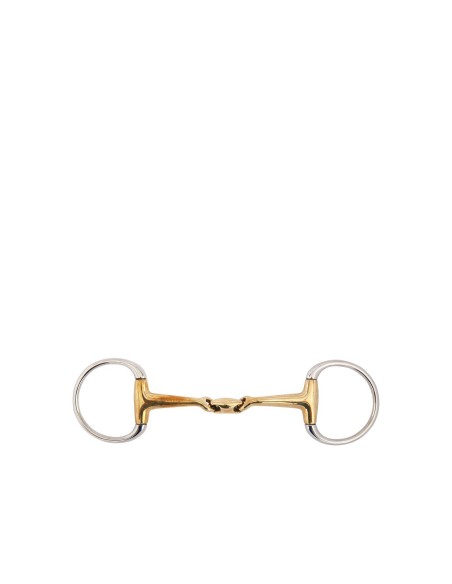 BR Double Jointed Eggbutt Snaffle Slightly Curved Soft Contact 14 mm