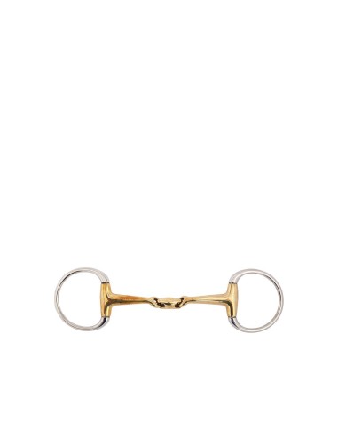 BR Double Jointed Eggbutt Snaffle Slightly Curved Soft Contact 14 mm