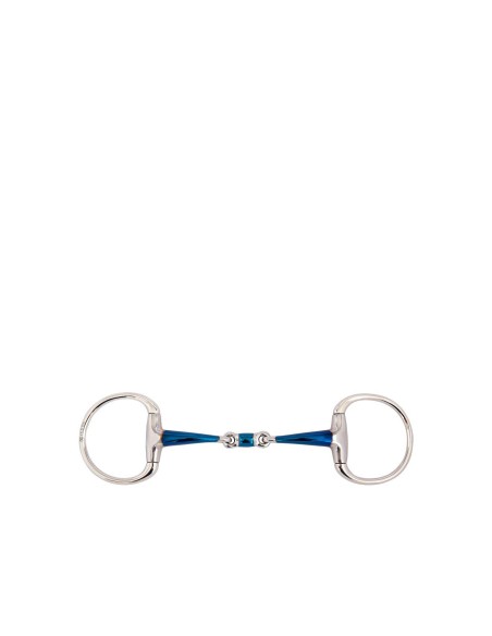BR Double Jointed Eggbutt Snaffle Sweet Iron 14 mm