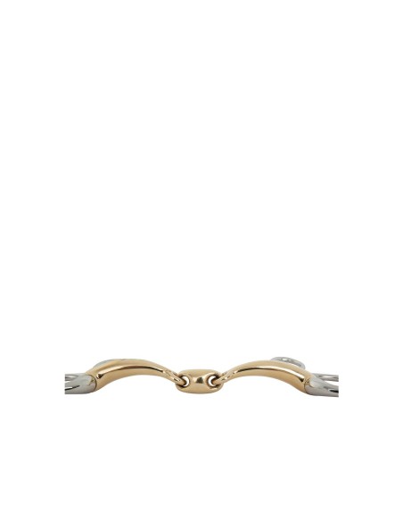 Mors Baucher double brisure BR Soft Contact 14 mm Cheeks  110 mm