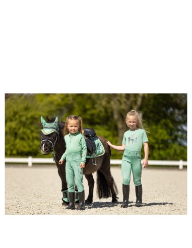 Zip-up T-shirt longsleeve BR Mini Horse