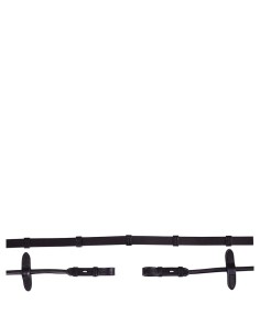 BR Lederzügel - Schwarz/Silber