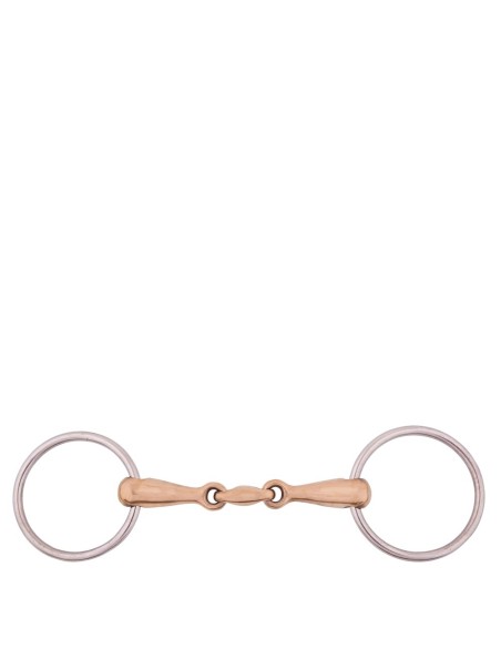 BR Double Jointed Loose Ring Snaffle 18 mm