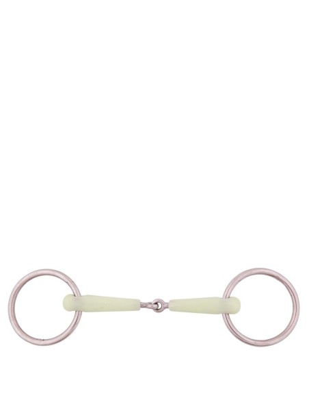 BR Single Jointed Loose Ring Snaffle Pony Apple Mouth 15 mm