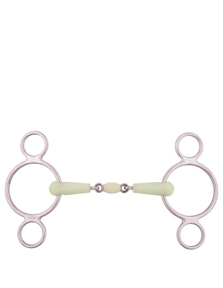 BR Double Jointed Three Ring Gag Apple Mouth 18 mm