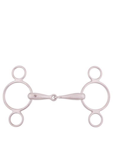 BR einfach gebrochene 3-Ringtrense 18 mm