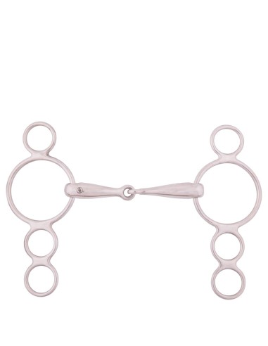 BR einfach gebrochene 4-Ringtrense 18 mm