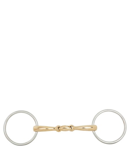 Mors à anneaux double brisure BR Soft Contact 14 mm