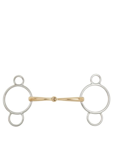 Mors à anneaux Pessoa simple brisure BR Soft Contact 12 mm Ø Centre Ring 70 mm