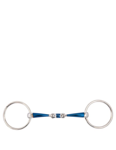 Mors à anneaux double brisure Sweet Iron 14 mm