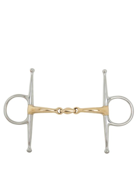 BR dubbel gebroken kneveltrens Soft Contact 14 mm scharen 165 mm