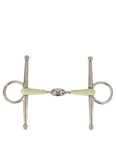 BR doppelt gebrochene Knebeltrense Apple Mouth 14 mm