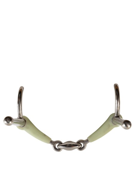 BR doppelt gebrochene Knebeltrense Apple Mouth 14 mm
