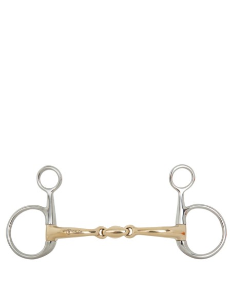 Mors Baucher double brisure BR Soft Contact 16 mm Cheeks  110 mm
