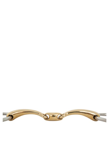 Mors de filet double brisure BR  Soft Contact 10 mm Ø 50 mm
