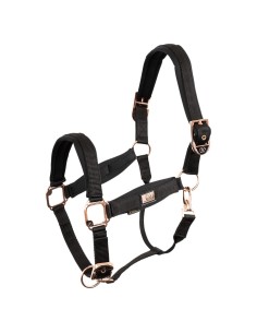 BR halster Rose Gold  - Zwart