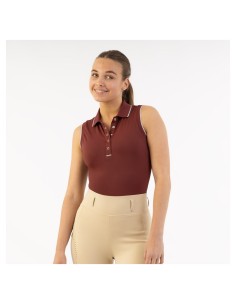 BR Ärmelloses Poloshirt...