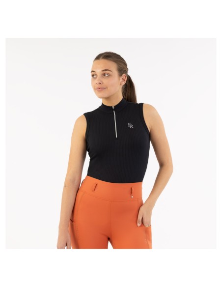 BR half zip mouwloos shirt Kirsten dames