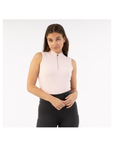 BR half zip mouwloos shirt Kirsten dames