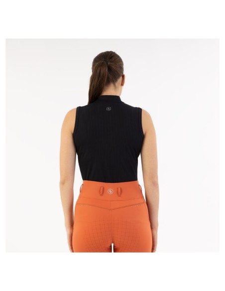 BR half zip mouwloos shirt Kirsten dames